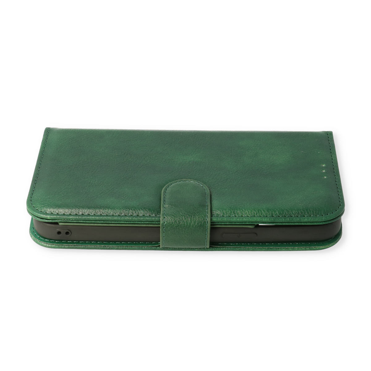 Apple iPhone 12 Case - Green - 2-in-1 Wallet Case with 10 Card Slots
