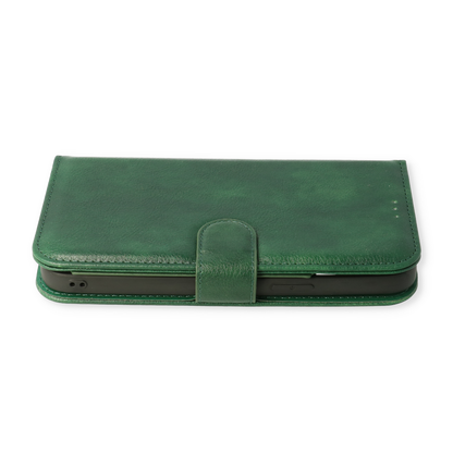 Samsung Galaxy A33 5G Hoesje - Groen - 2 in 1 Bookcase met 10 Kaart Vakken