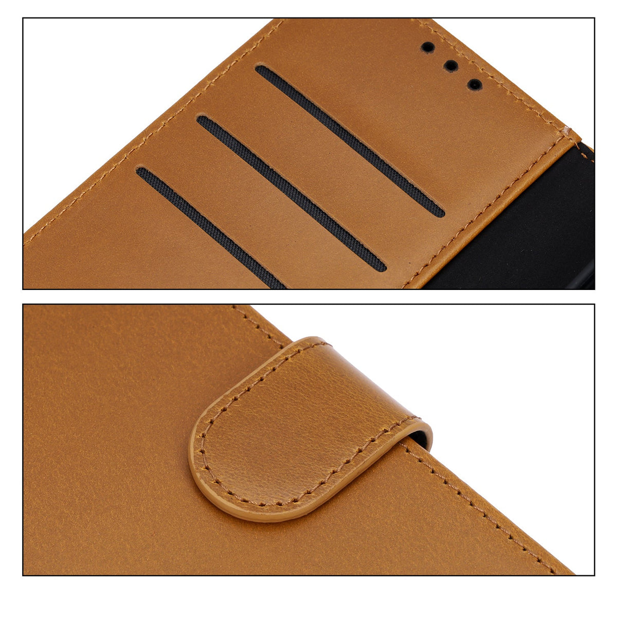 Samsung Galaxy A57 Hoesje - Sienna Brown - Echt Leren 2 in 1 MagSafe Bookcase