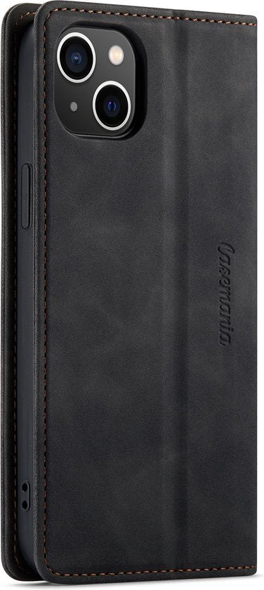 Apple iPhone 14 Plus Hülle - Charcoal Gray - Schlanke Klapphülle mit Kartenfach