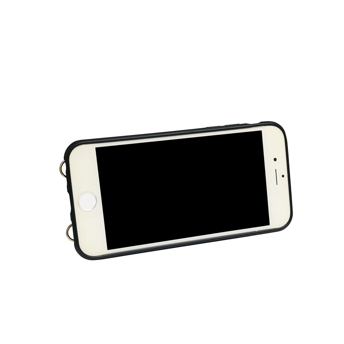 Apple iPhone 7 Hoesje - Pale Pink - MagSafe Back Cover met Uitschuifbare Pasjeshouder en Telefoonkoord
