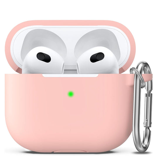 Apple AirPods 3 Hoesje - Liquid Siliconen - Licht Roze