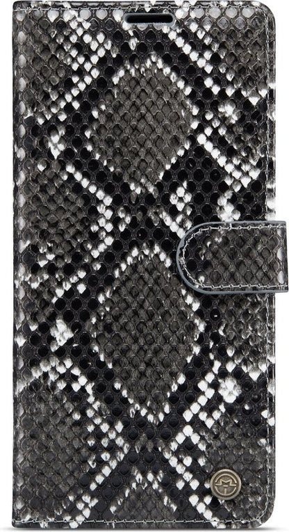 Samsung Galaxy S10+ Hoesje - Zwart - Luxe Slangen Bookcase
