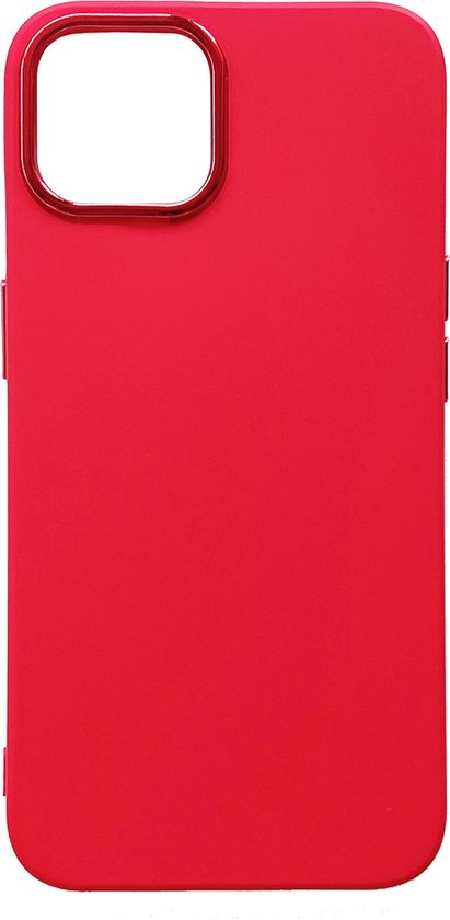 Apple iPhone 14 Hoesje - Rood - Siliconen Back Cover