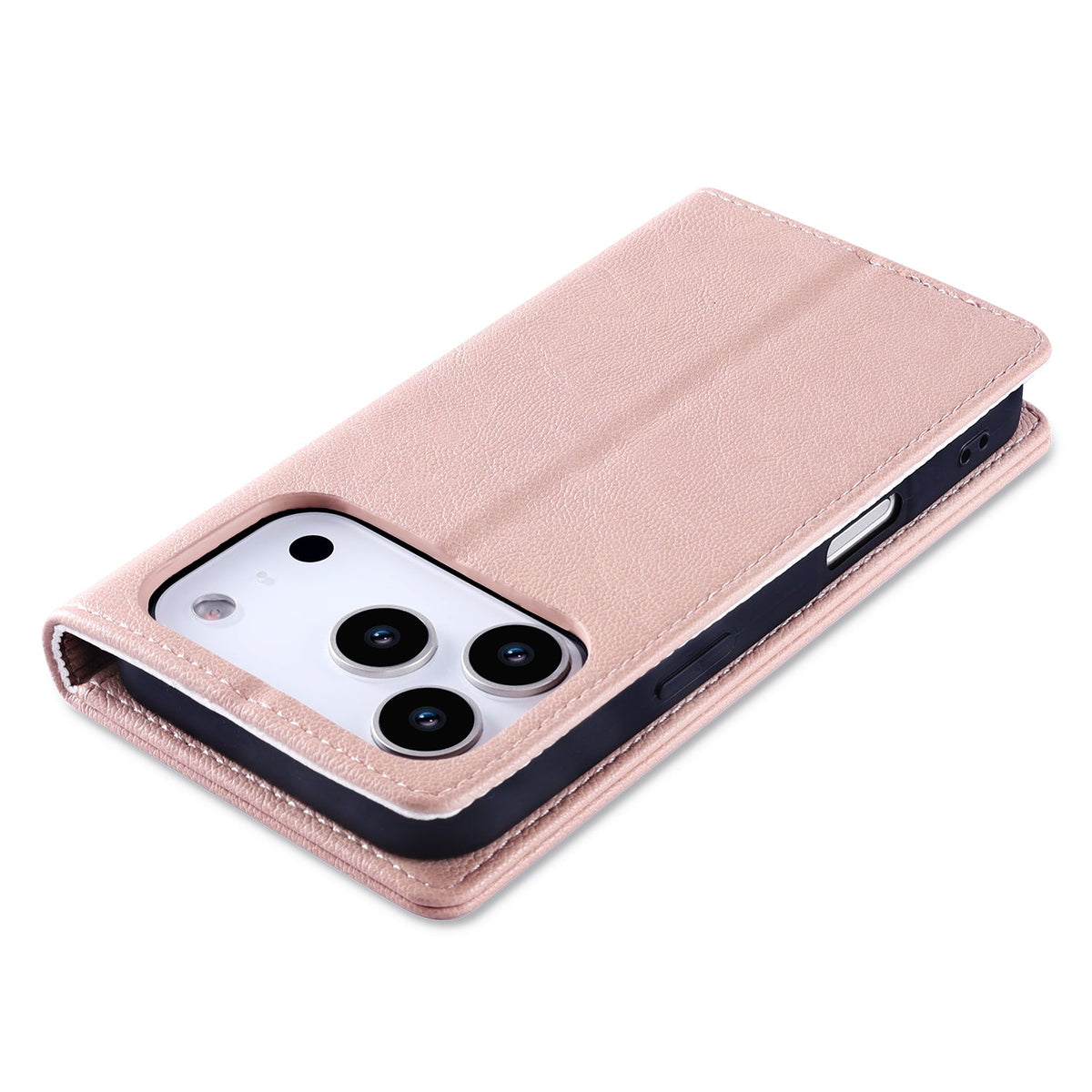 Apple iPhone 18 Pro Max Case - Cherry Blossom - Thin Leather-look Back Cover