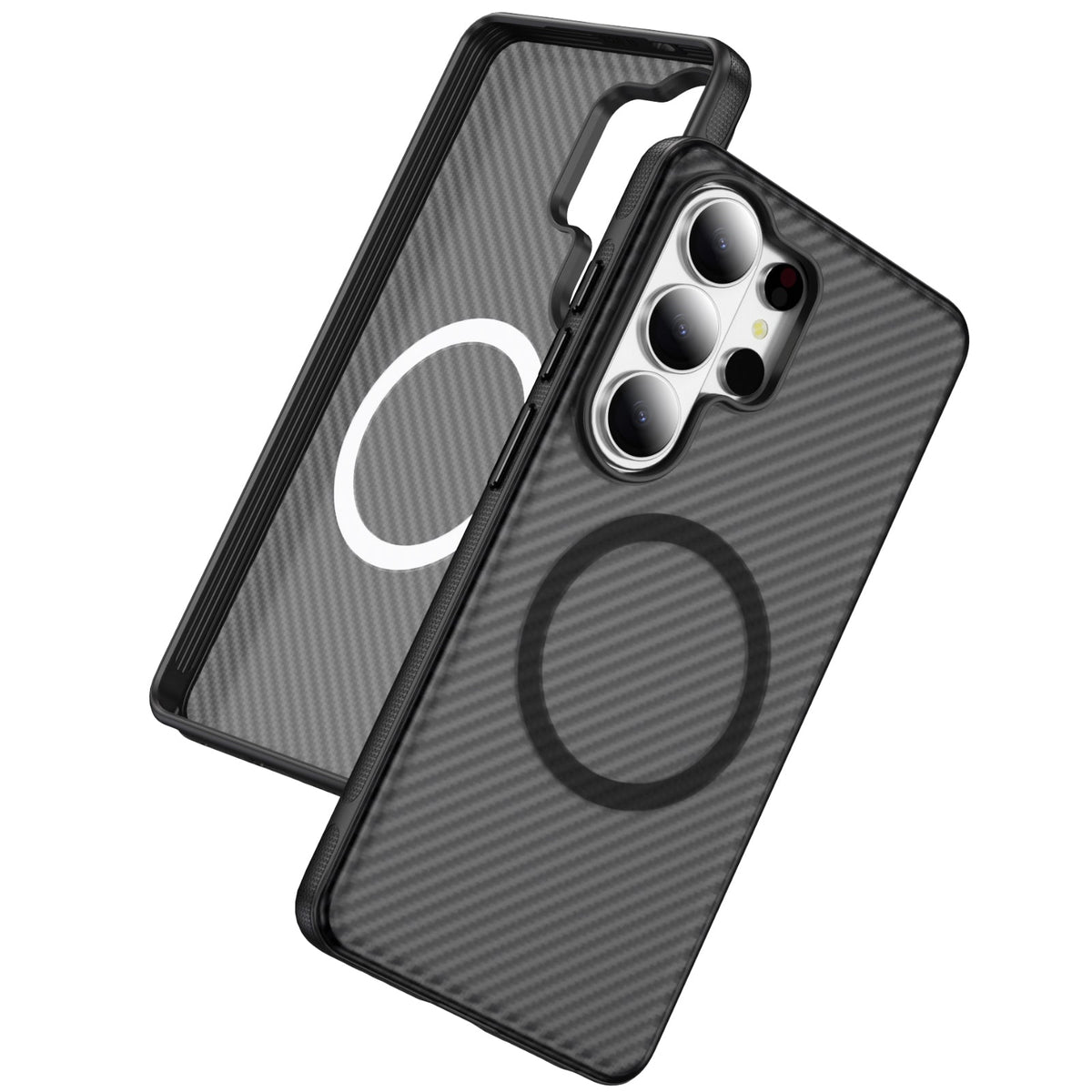 Samsung Galaxy S26 Ultra Hoesje - Zwart - Carbon MagSafe Back Cover