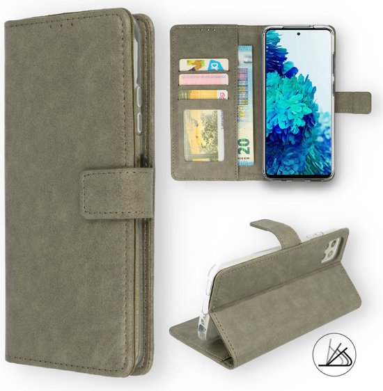 Samsung Galaxy S22 Ultra Hoesje - Grijs - Bookcase