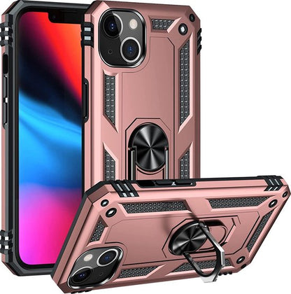 Apple iPhone 13 Hülle - Roségold - Armor Ständer Backcover