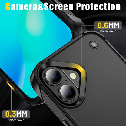 Apple iPhone 16 Plus Case - Black - Armor Kickstand Back Cover