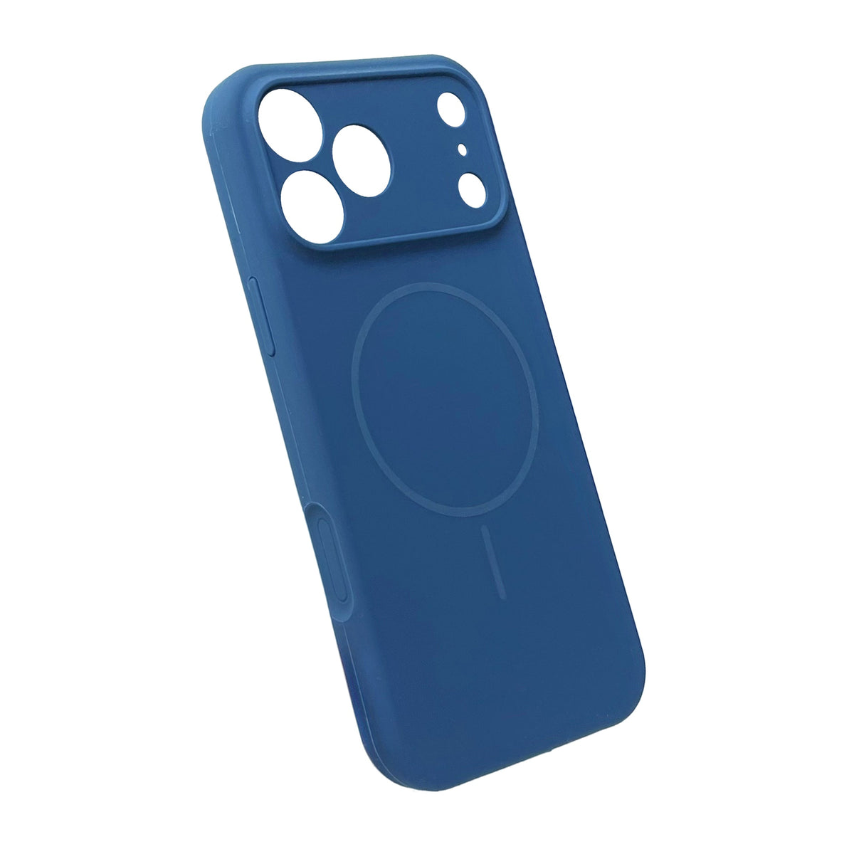 Apple iPhone 17 Pro Max Hoesje - Donker Blauw - Liquid Siliconen MagSafe Back Cover