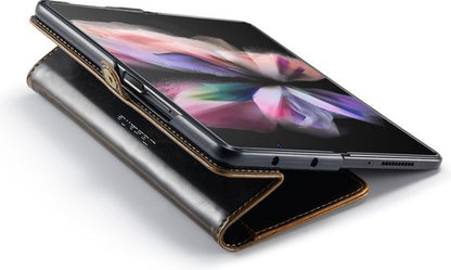Samsung Galaxy Z Fold 4 Hoesje - Rustiek Sienna Brown - Dunne Bookcase