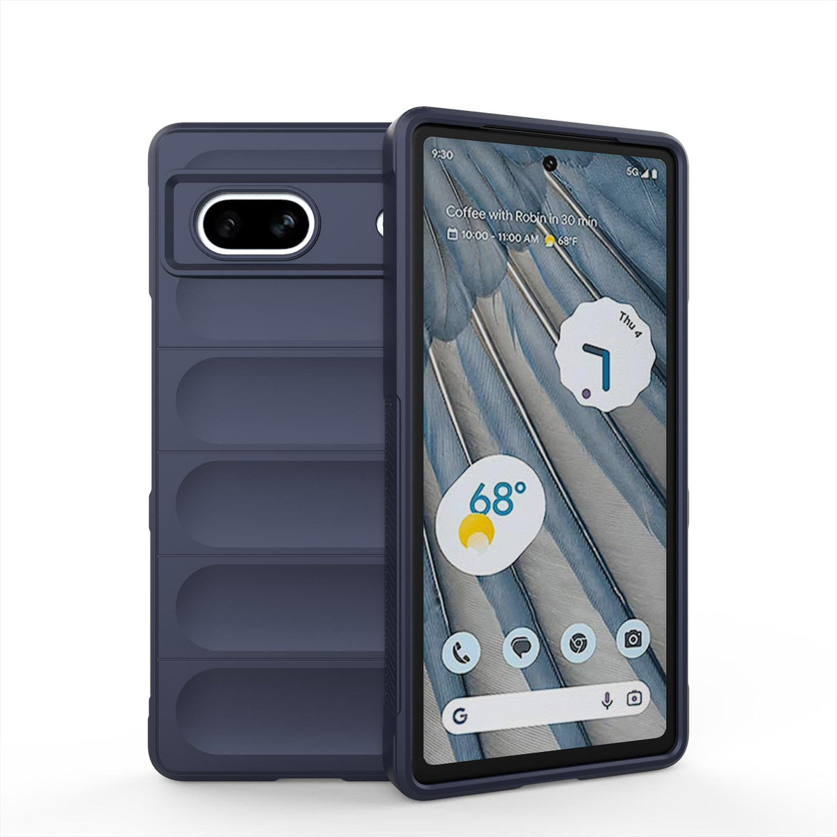Google Pixel 7A Hoesje - Donker Blauw - Siliconen Back Cover