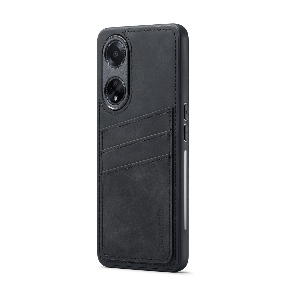 Oppo A98 Case - Charcoal Gray - Back Cover with Card Holder