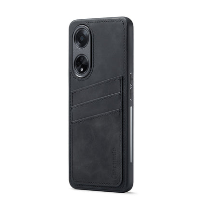Oppo A98 Case - Charcoal Gray - Back Cover with Card Holder