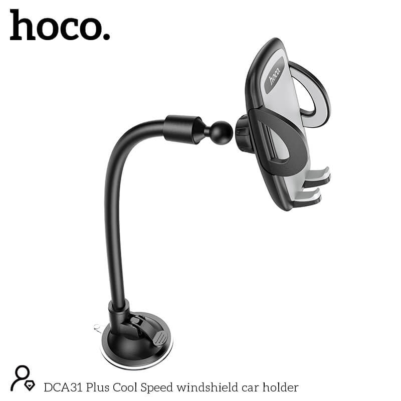 Hoco Pro Telefoonhouder Auto Voorruit - Universele GSM Houder met Verlengde Arm