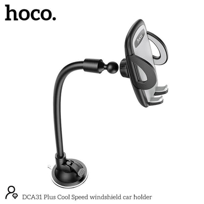 Hoco Pro Telefoonhouder Auto Voorruit - Universele GSM Houder met Verlengde Arm