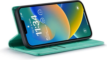 Apple iPhone 14 Plus Hoesje - Tropical Mint - Dunne Bookcase