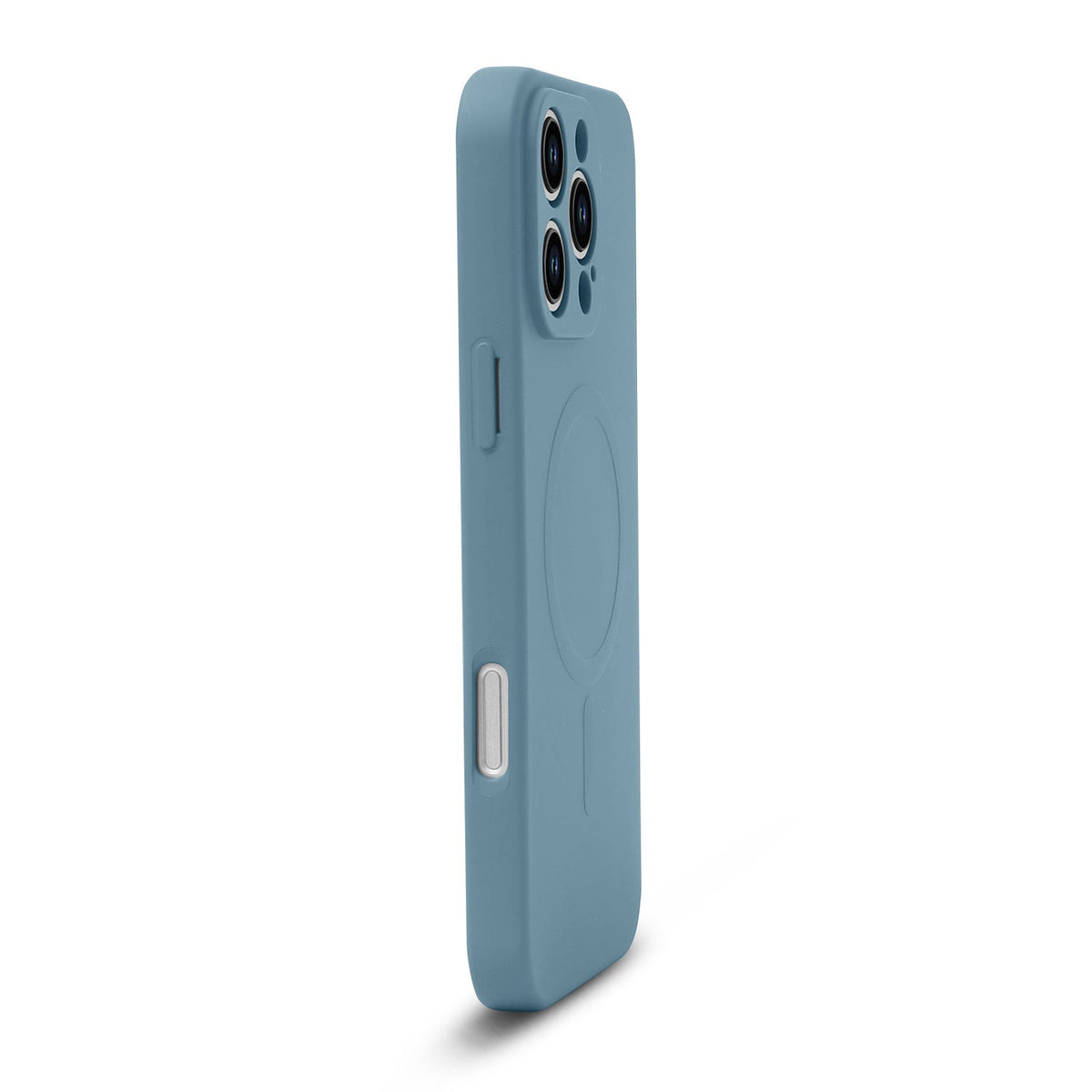 Apple iPhone 16 Pro Hoesje - Licht Blauw - Liquid Siliconen MagSafe Back Cover met Magneetring