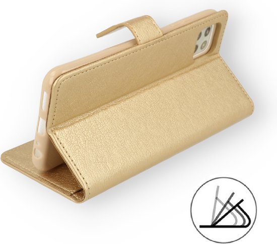 Oppo A15 & A15S Hülle - Gold - Bookcase