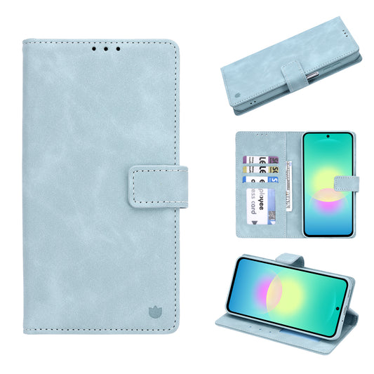 Samsung Galaxy A57 Hoesje - Aqua Blue - Portemonnee Bookcase
