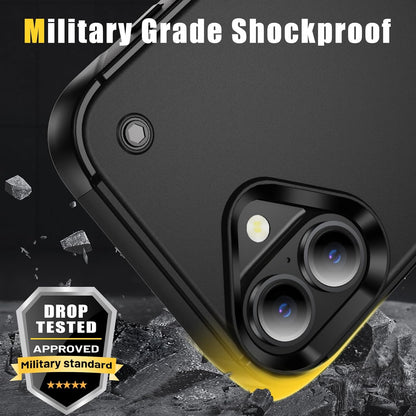 Apple iPhone 16 Plus Case - Black - Armor Kickstand Back Cover