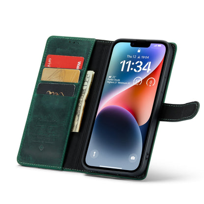 Apple iPhone 11 Case - Green - Genuine Leather Wallet Case