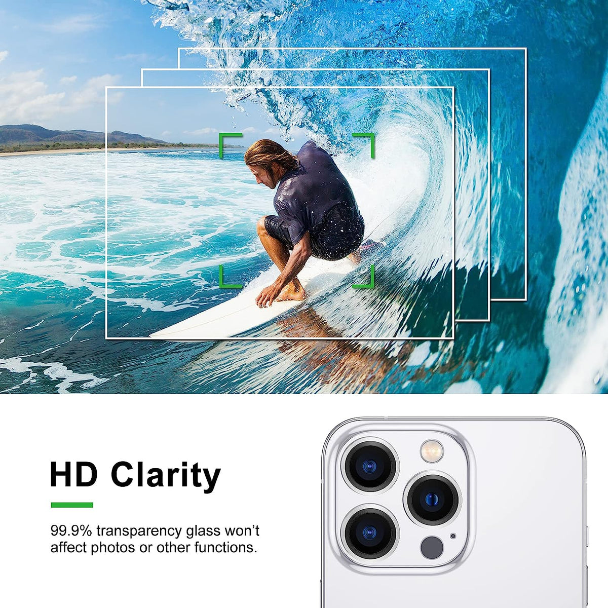 Apple iPhone 14 Pro Lens Protector - Zilver - 1 Stuk
