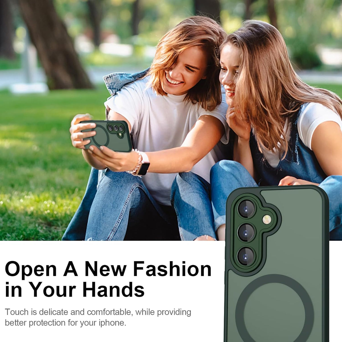 Samsung Galaxy S26 FE Hoesje - Groen - Matte Armor MagSafe Back Cover