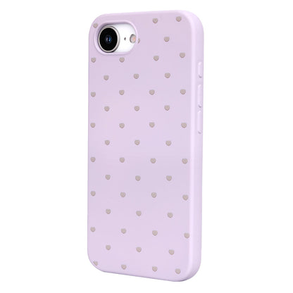 iPhone 17e Hoesje - Paars - Hartjes Back Cover
