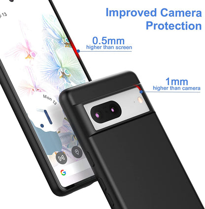 Google Pixel 8a Hülle - Schwarz - Silikon-Backcover