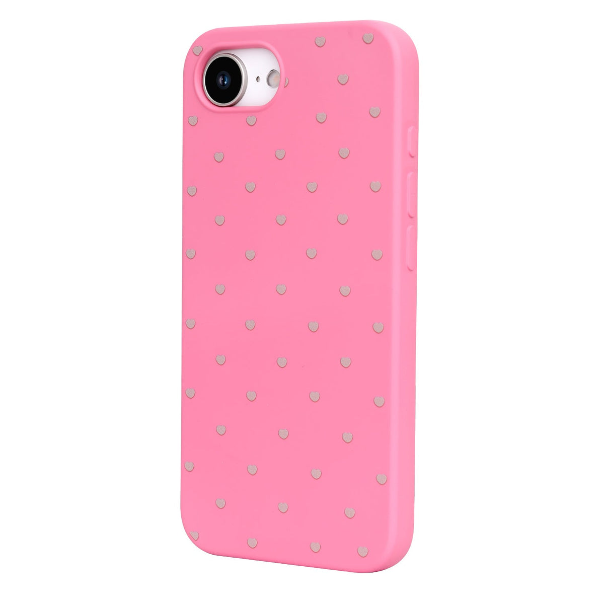Apple iPhone 16e Case - Neon Pink - Hearts Back Cover