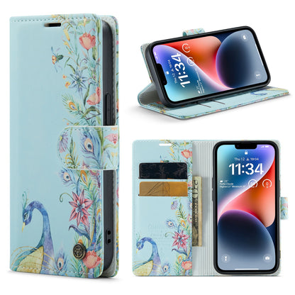 iPhone 14 Plus Hoesje - Pauw Print - Bookcase met Print