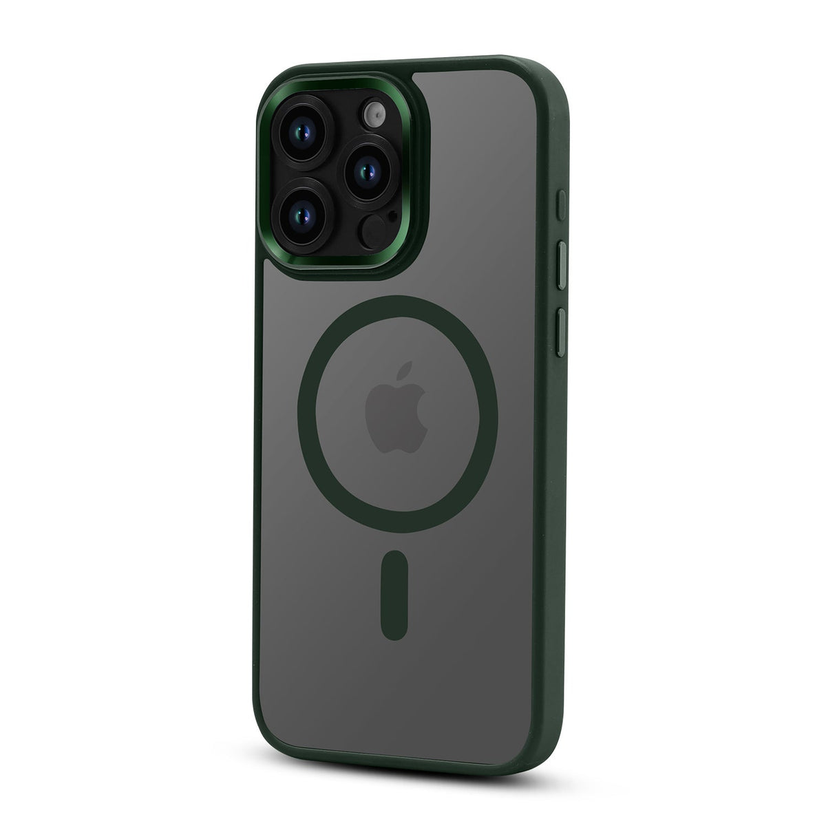 Apple iPhone 15 Pro Max Hoesje - Groen - Bumper MagSafe Back Cover