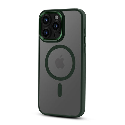 Apple iPhone 15 Pro Case - Green - Bumper MagSafe Back Cover
