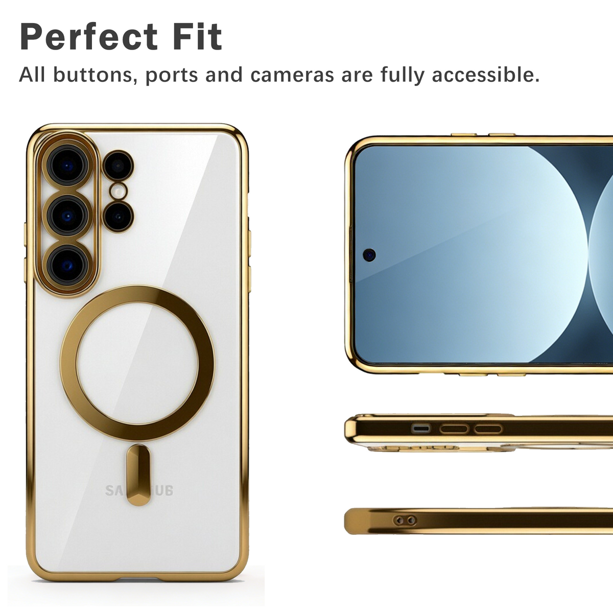 Samsung Galaxy S26 Hülle - Gold - Silikon MagSafe Backcover