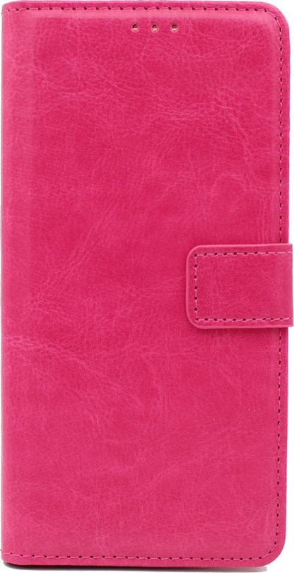 Apple iPhone 12 Mini Hülle - Rosa - Klapphülle mit Kartenfach