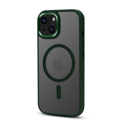 Apple iPhone 15 Plus Case - Green - Bumper MagSafe Back Cover