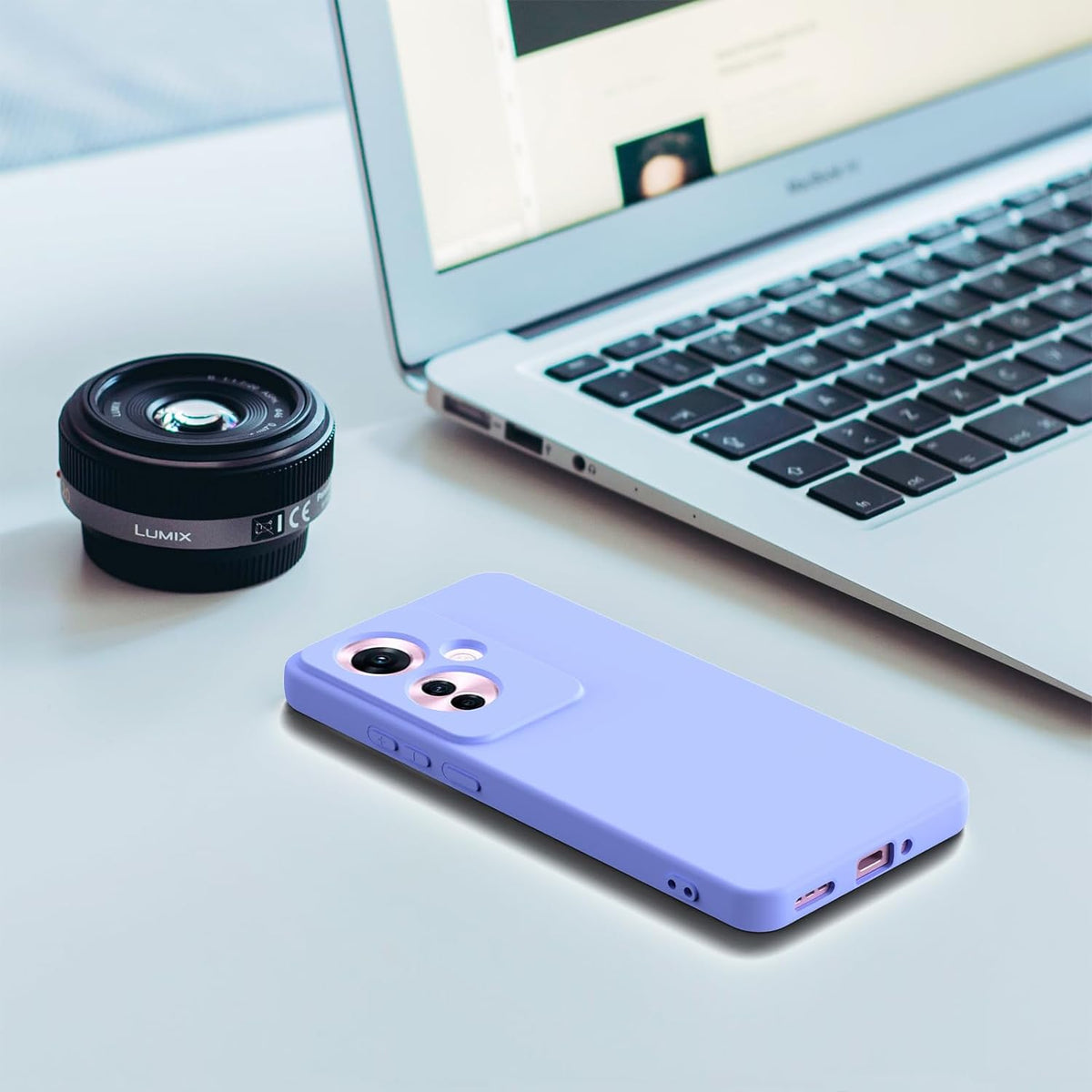 Oppo Reno 11F Hoesje - Paars - Liquid Siliconen Back Cover