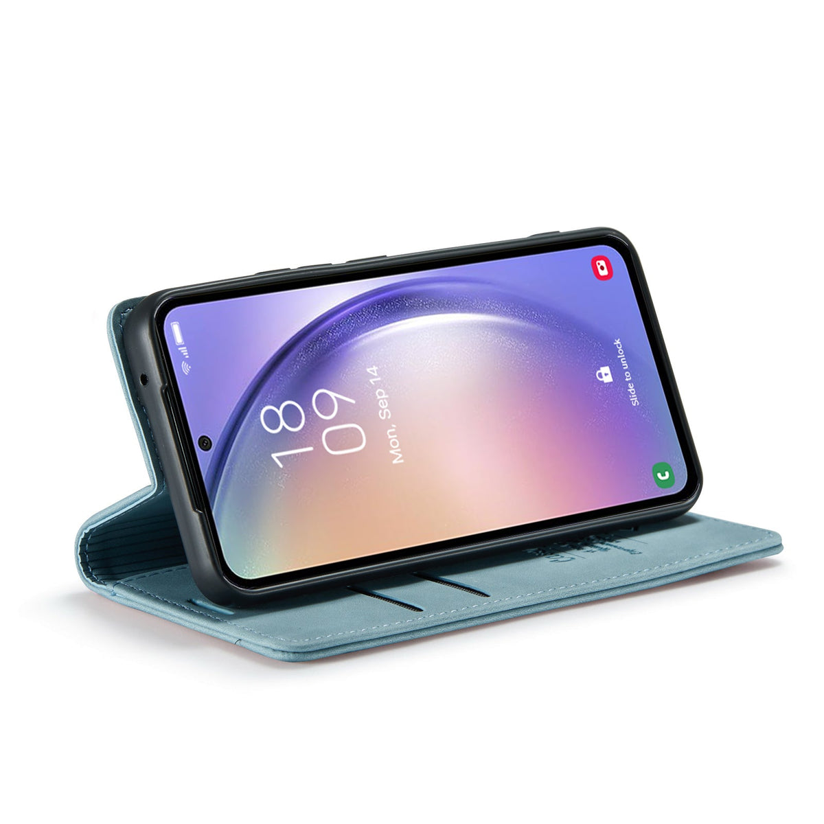 Oppo A79 Hoesje - Aqua Blue - Dunne Bookcase