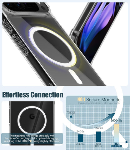 Google Pixel 9 Hoesje - Transparant - Anti-Shock MagSafe Back Cover