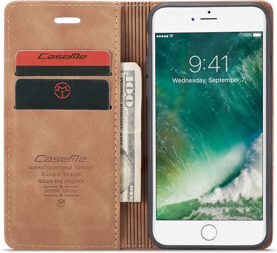 Apple iPhone 7 Case - Sienna Brown - Slim Wallet Case