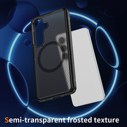 Samsung Galaxy S26 Plus Hoesje - Zwart - Carbon MagSafe Back Cover