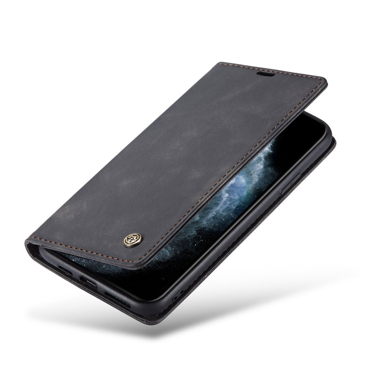 Apple iPhone 17 Pro Max Hoesje - Charcoal Gray - Dunne Bookcase