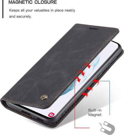 Samsung Galaxy S21 Hülle - Charcoal Gray - Dünne Bookcase
