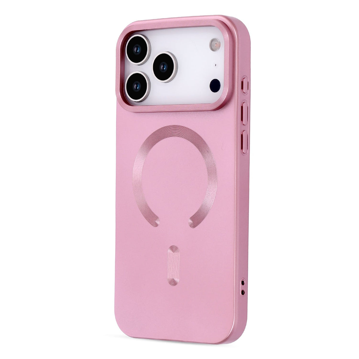 Apple iPhone 17 Pro Max Hoesje - Roze - Matte Siliconen MagSafe Back Cover