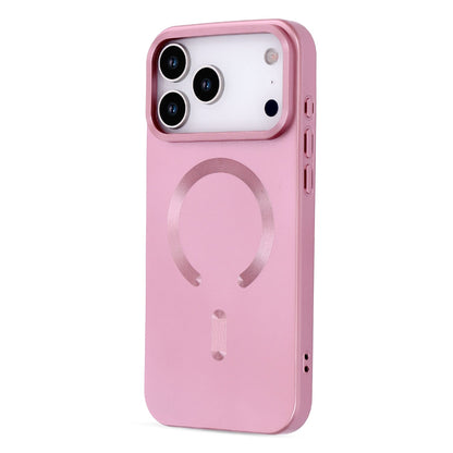 Apple iPhone 17 Pro Max Hoesje - Roze - Matte Siliconen MagSafe Back Cover