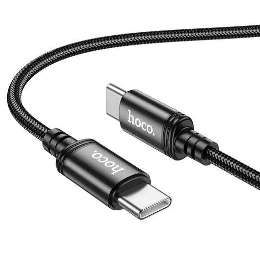 Hoco X91 Oplaad & Data Type C naar Type C Gevlochten Kabel - Geschikt voor USB-C Smartphones, Tablets, PC & Laptop