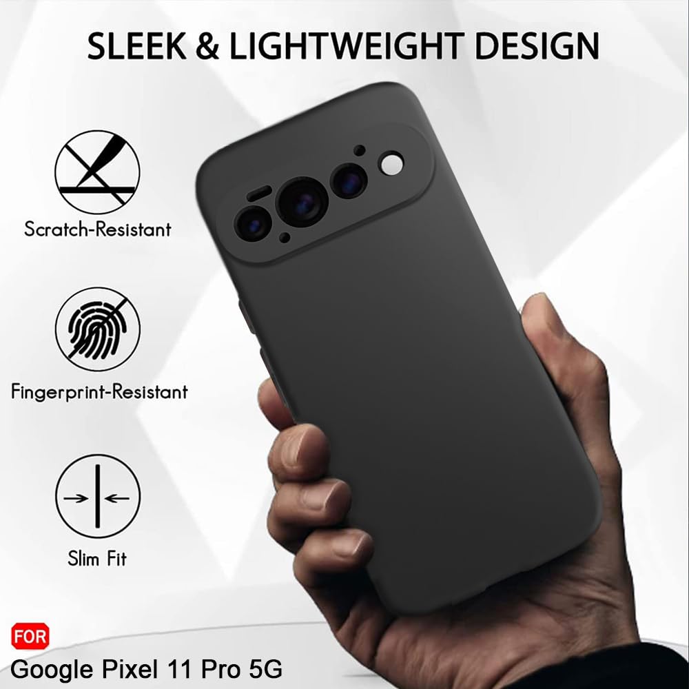 Google Pixel 11 Hoesje - Zwart - Siliconen Back Cover