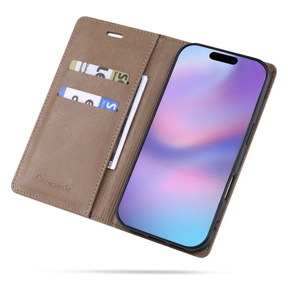 Apple iPhone 18 Pro Max Hoesje - Mocha Brown - Dunne Leather-look Back Cover