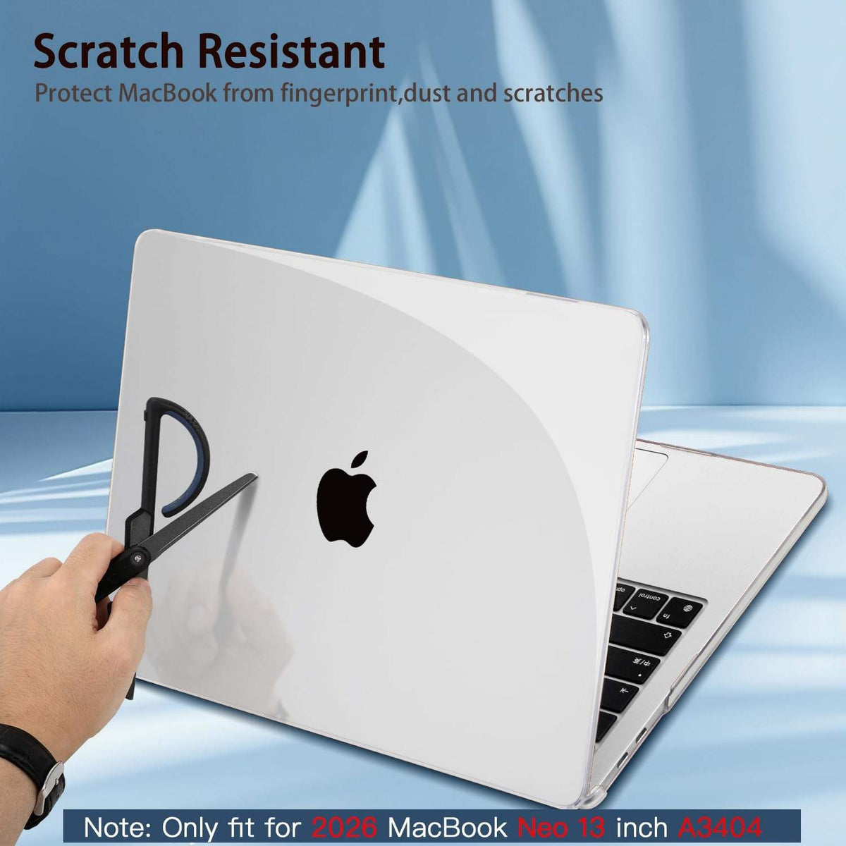 Apple MacBook Neo (13-inch) - Transparant - Laptop Hardcase Cover met Ventilatie-openingen